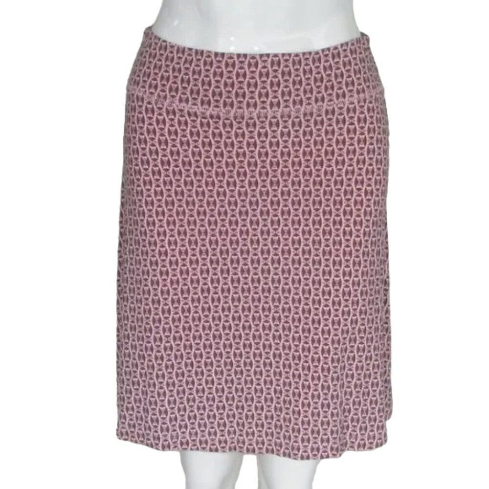 FRESH PRODUCE Skirt, XS, Pink/Maroon, Rayon Jersey, Unlined, Summer